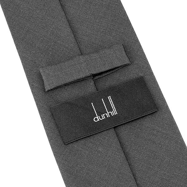 ネクタイ ダンヒル dunhill テクニカルウールシルク 新品 ライトグレー
