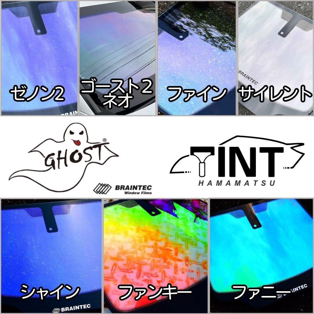 カーフィルム カット済み フロント1面 エルグランド E52 PE52 PNE52 TE52 TNE52 熱成型加工済みフィルム ゴーストフィルム ブレインテック ドライ成型