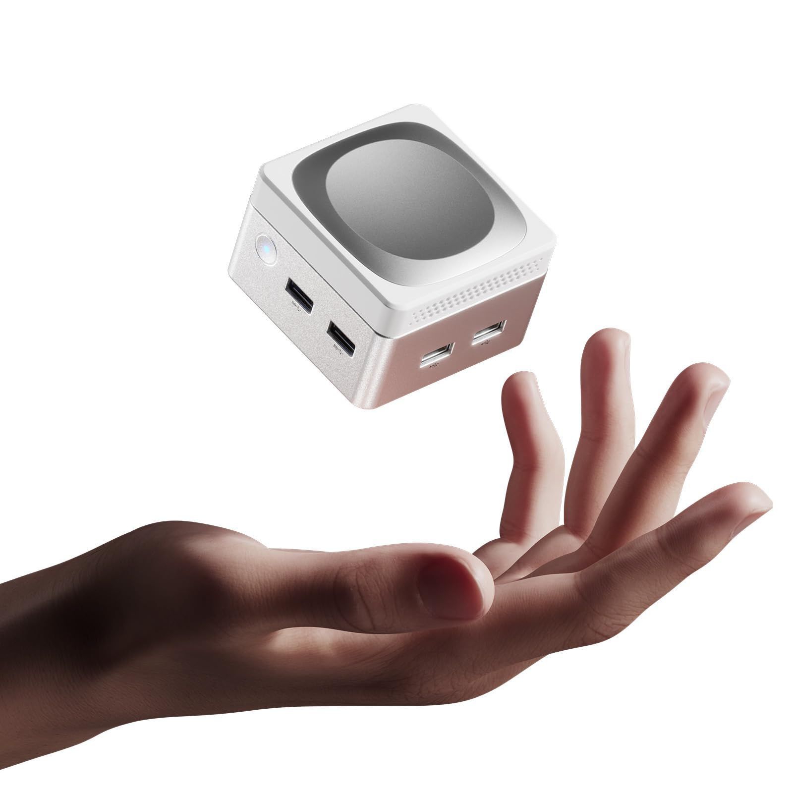 新着商品 放熱設計の小型pcは 家庭 オフィス 簡単なゲームなどに適しています 6 ブルートゥース5 60Hz表示に対応 WiFi デュアルスクリーン4K 最大周波数3.4GHz 4コア 4スレッド SSD 12GB 512GB LPDDR5 PC Proシ