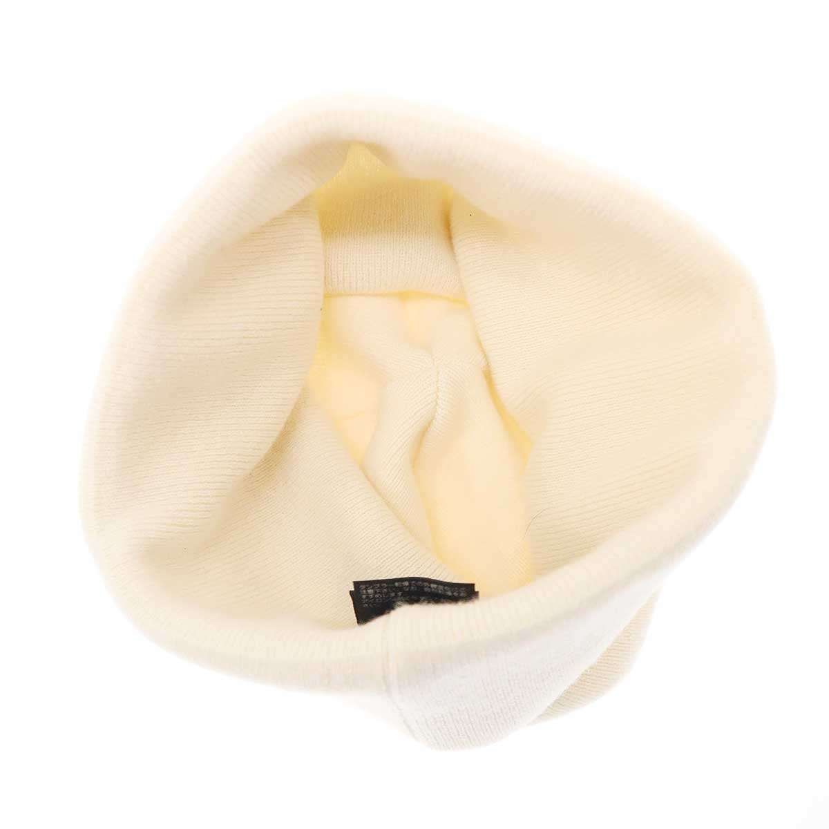 CHANEL シャネル ココマーク カシミヤビーニーニットキャップ ホワイト