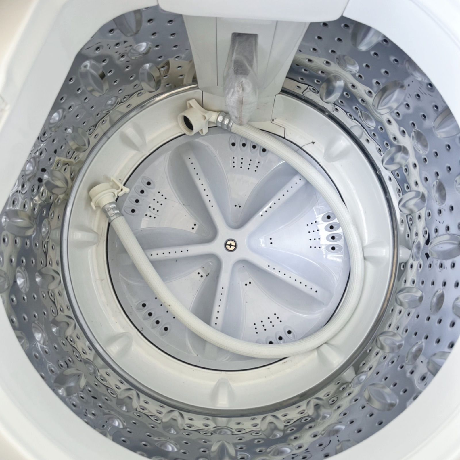 取付無料！高性能SHARP風乾燥付きおしゃれホワイトインテリア洗濯機