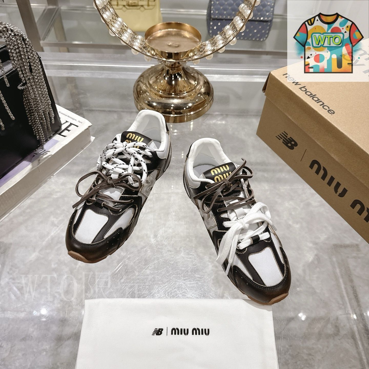 New Balance×MIU MIU コラボ ハーフスリッパ07-FX80 - メルカリ