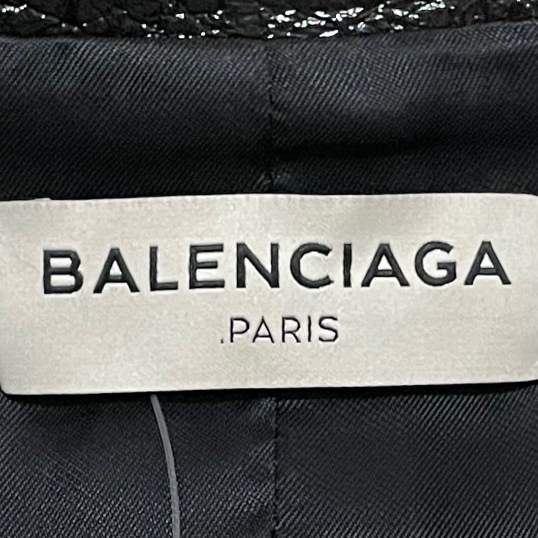 BALENCIAGA(バレンシアガ) ライダースジャケット サイズ36 S レディース美品 黒 レザー/冬物 - メルカリ