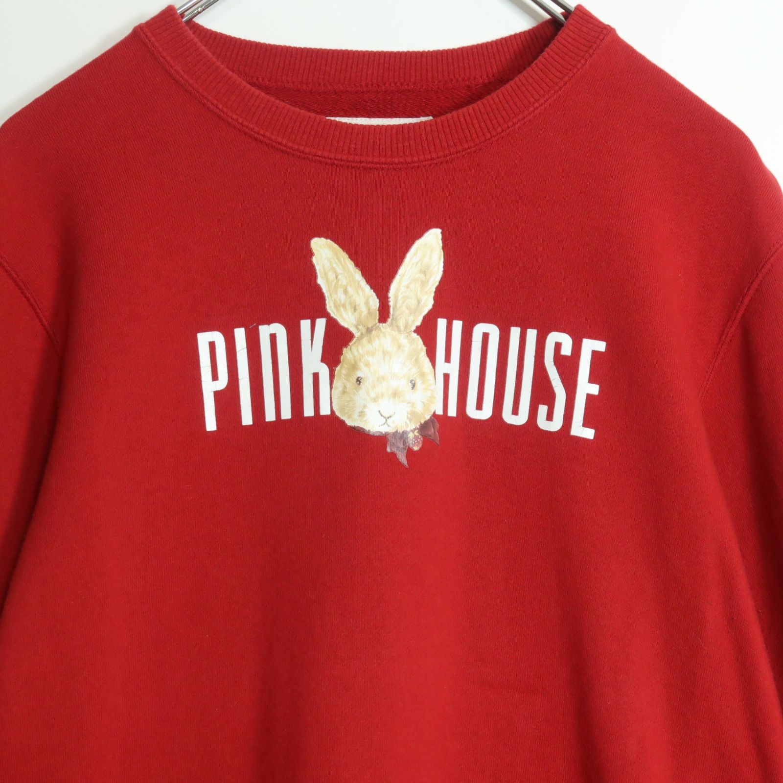 リボンししゅう様専用】PINK HOUSE ウサギ刺繍 トレーナー ピンク