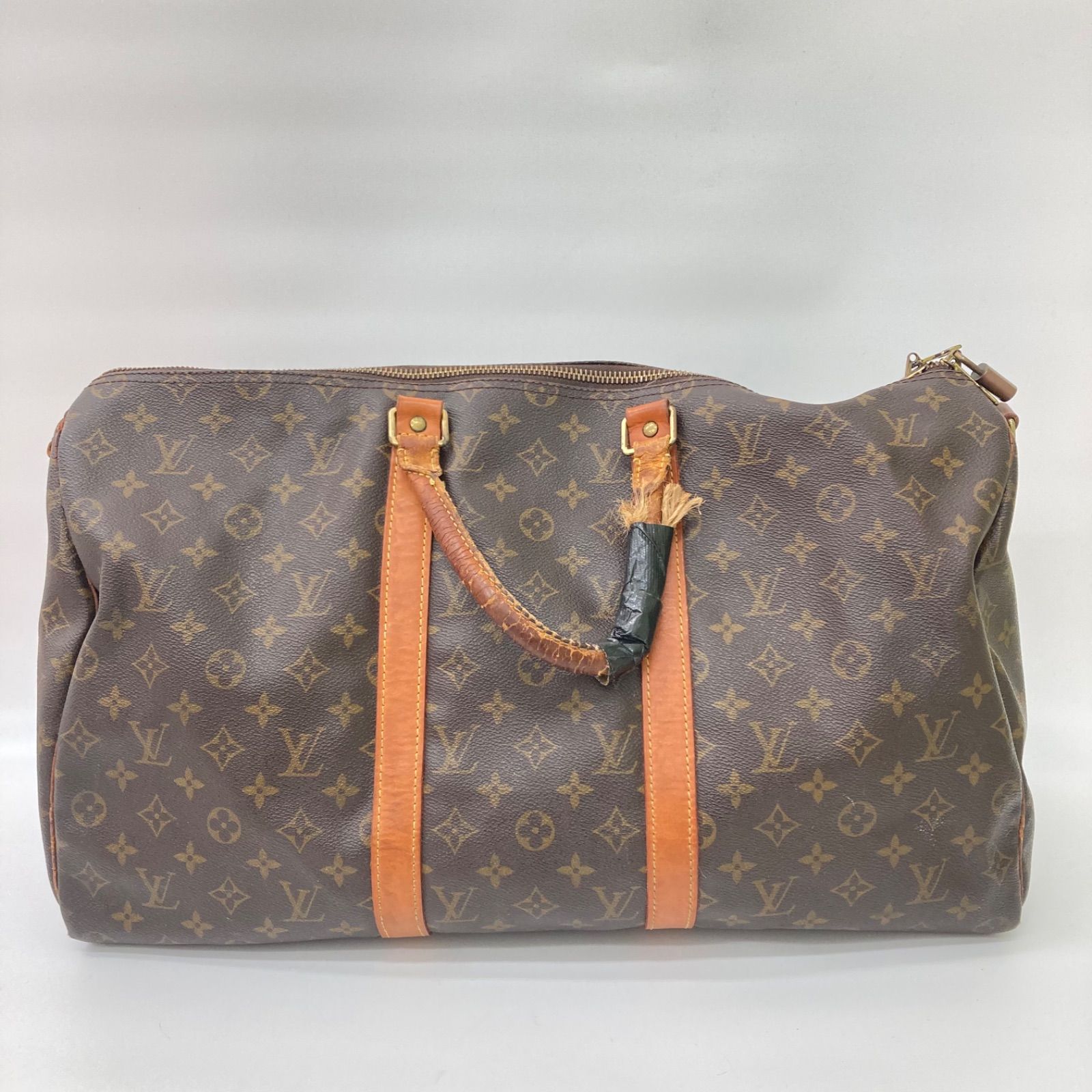 Louis Vuitton モノグラム ボストンバッグ　キーポール50 ジャンク ルイヴィトン】LV VUITTON モノグラム キーポル50 バンド