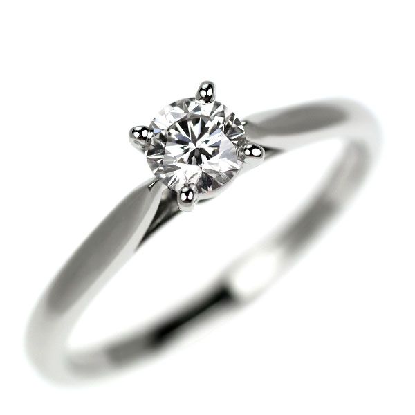 カルティエ Pt950 ダイヤモンド リング 0.23 E VVS2 ソリテール 46号  