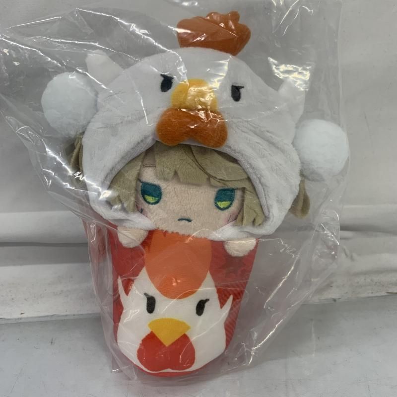 【中古】しぐれうい ローソンコラボ からあげくん レッド ぬいぐるみ[91]