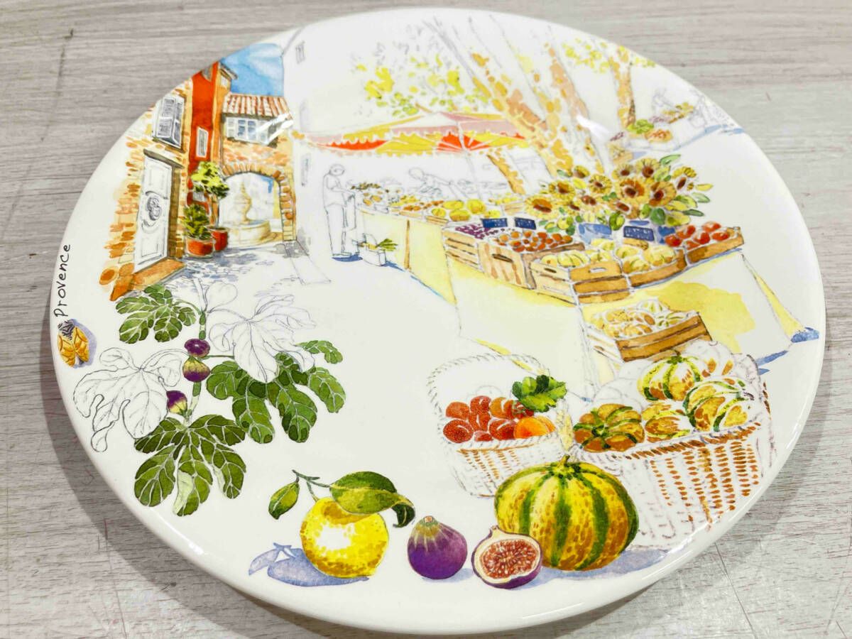 プレート21.8cm4枚セット ジアン GIEN プロヴァンス Provence