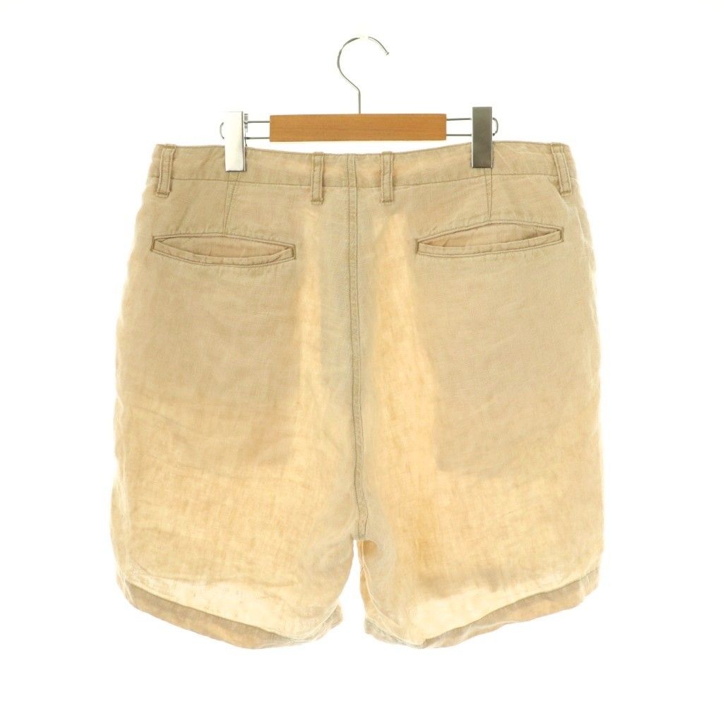 RON HERMAN ロンハーマン ハーフ パンツ リネン 麻 ベージュ ロンハーマン Ron Herman リネンショートパンツ ハーフパンツ L