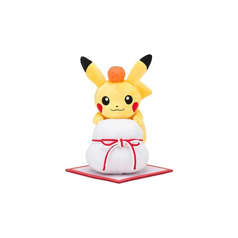 新着商品】ポケモンセンターオリジナル ぬいぐるみ ピカチュウと鏡餅