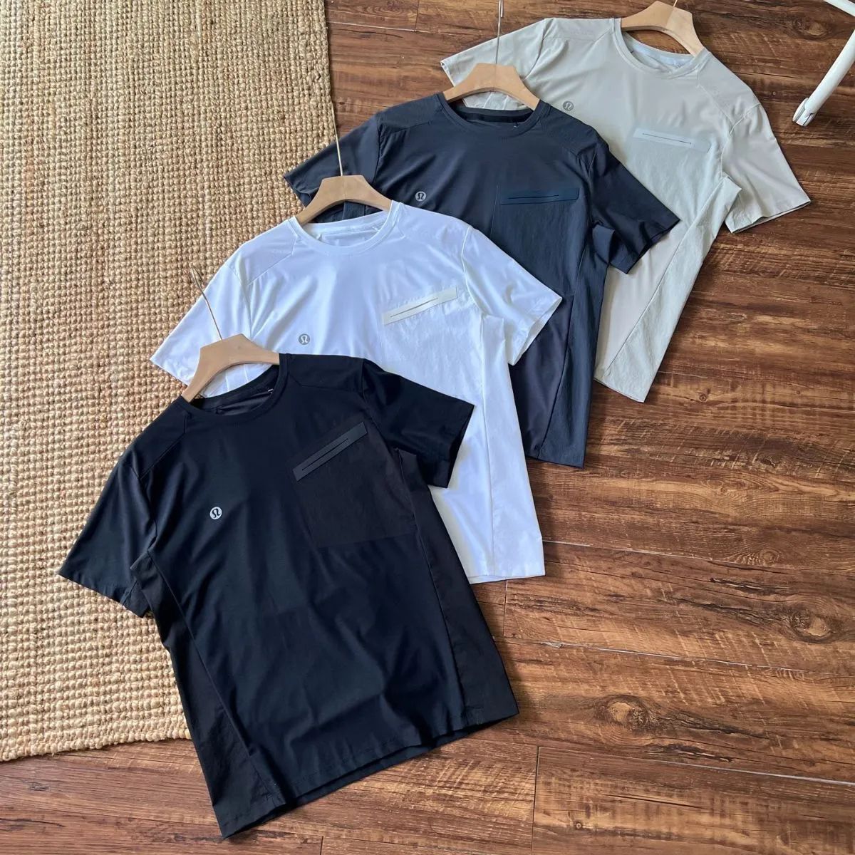 lululemon パッチワーク アイスドライ機能性Tシャツ
