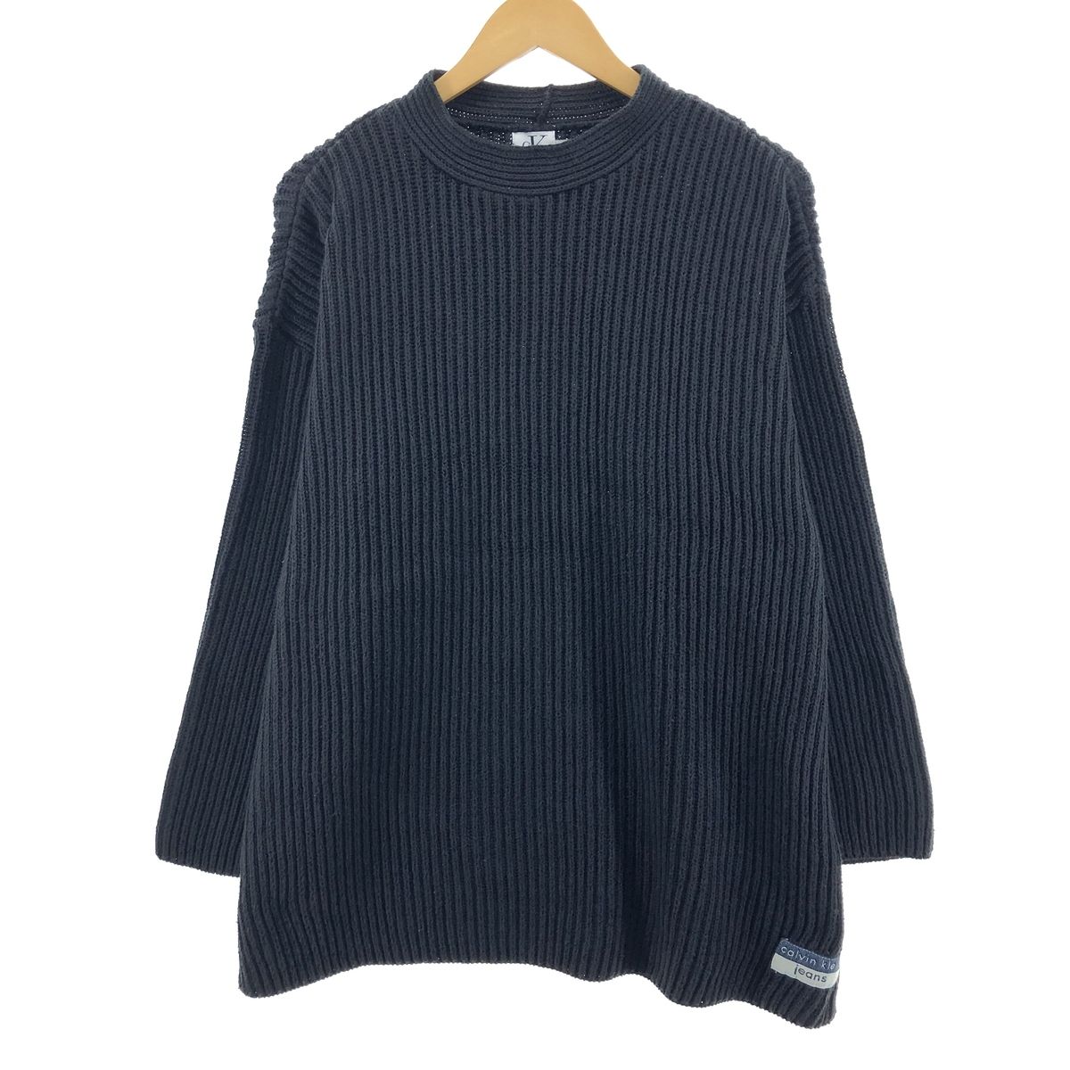 古着 90年代 カルバンクライン Calvin klein JEANS リブ編み モック 