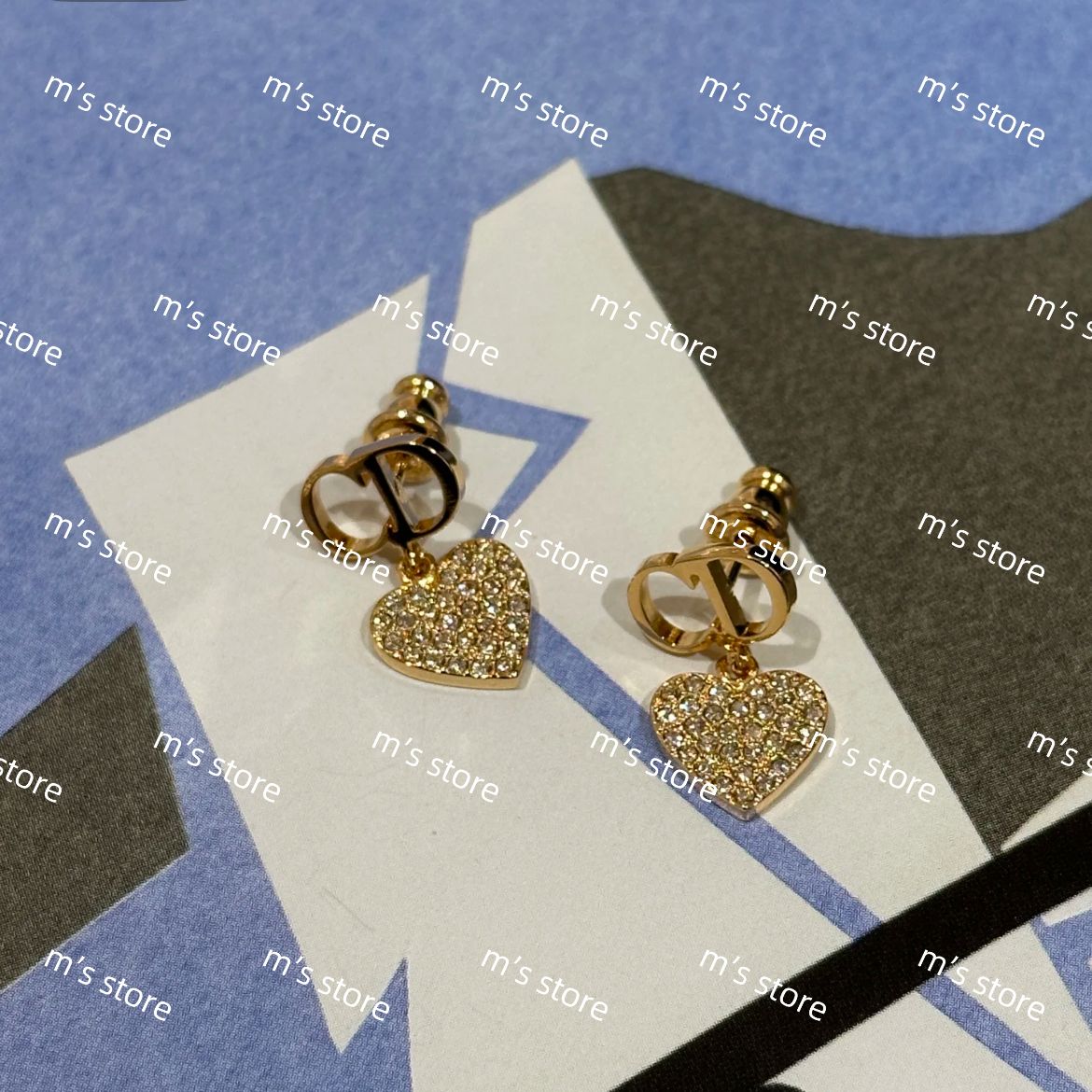 新品 Christian Dior ディオール Clair D Lune ピアス ハート