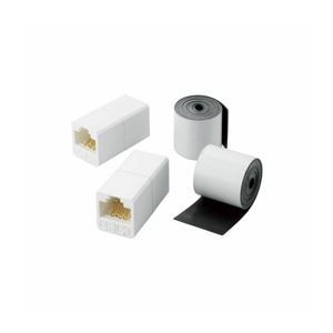 （まとめ）エレコム 屋外用コンパクトRJ45中継コネクタ（Cat5E） LD-V