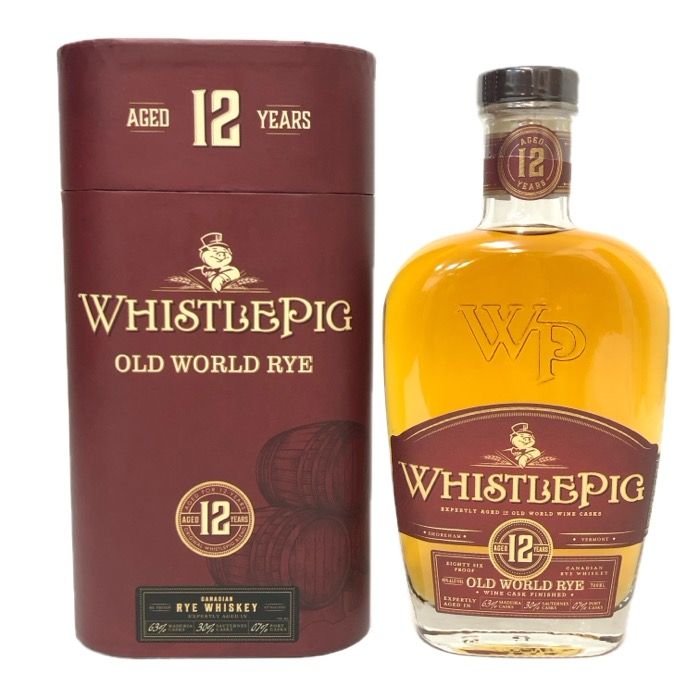 WhistlePig ホイッスルピッグ 未開栓 700ml 43度 12年 ワールド ライ ウイスキー