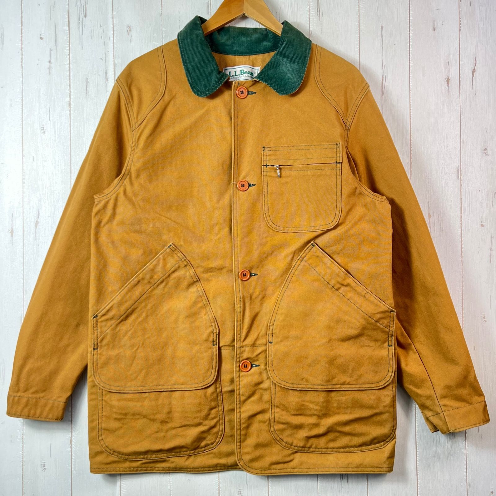 Men s M ブラウン系 1980s Llbean エルエルビーン オリジナル フィールドコート ビンテージ オリジナル 入手困難 旧タグ ハンティングジャケット コットン ウェア トップス アウター ジャケット コットン z0