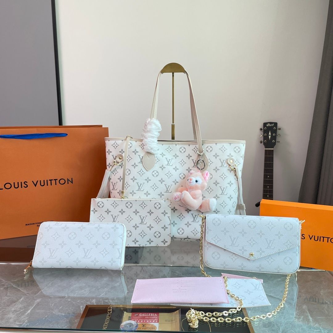 人気可愛い ルイヴィトン LOUIS VUITTON 3点セット大容量トートバッグ ハンドバッグ ショルダーバッグ 長財布 - メルカリ