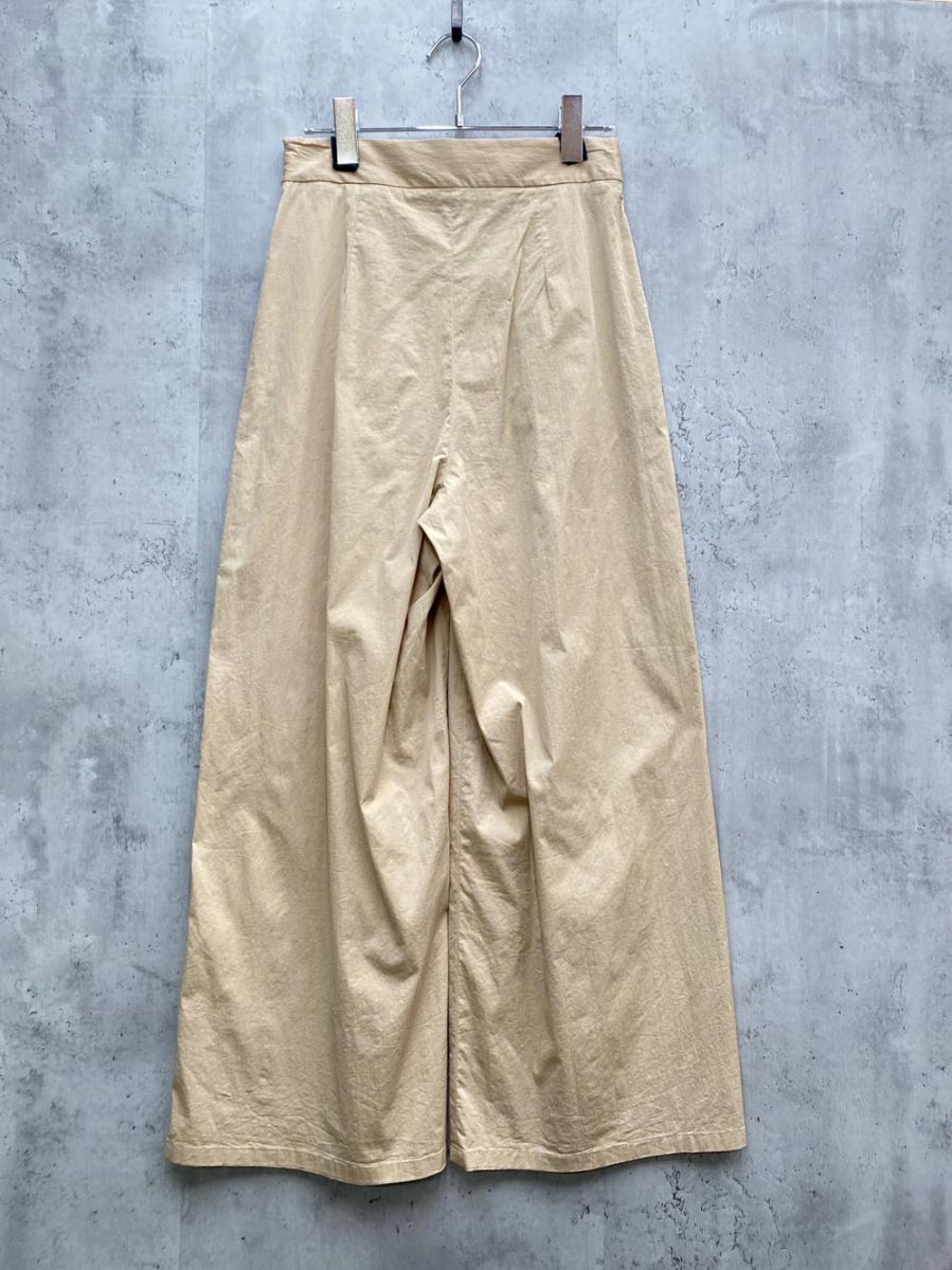 サラウーマン ザラウーマン ZARA WOMAN クロップドパンツ ワイド ベージュ Sの