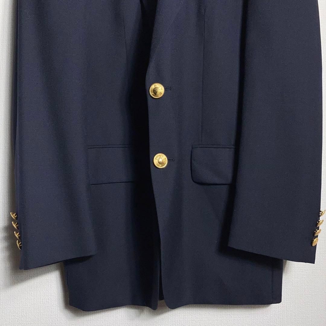 未使用品！ラルフローレン　金ボタン　テーラード ジャケット　44Ｌ POLO RALPH LAUREN ポロ・ラルフローレン 紺 ブレザー ウール