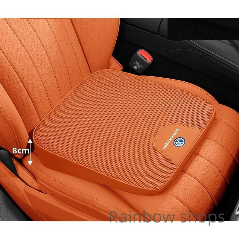 新品未使用】☆フォルクスワーゲン☆オレンジ☆8CM車用 座布団