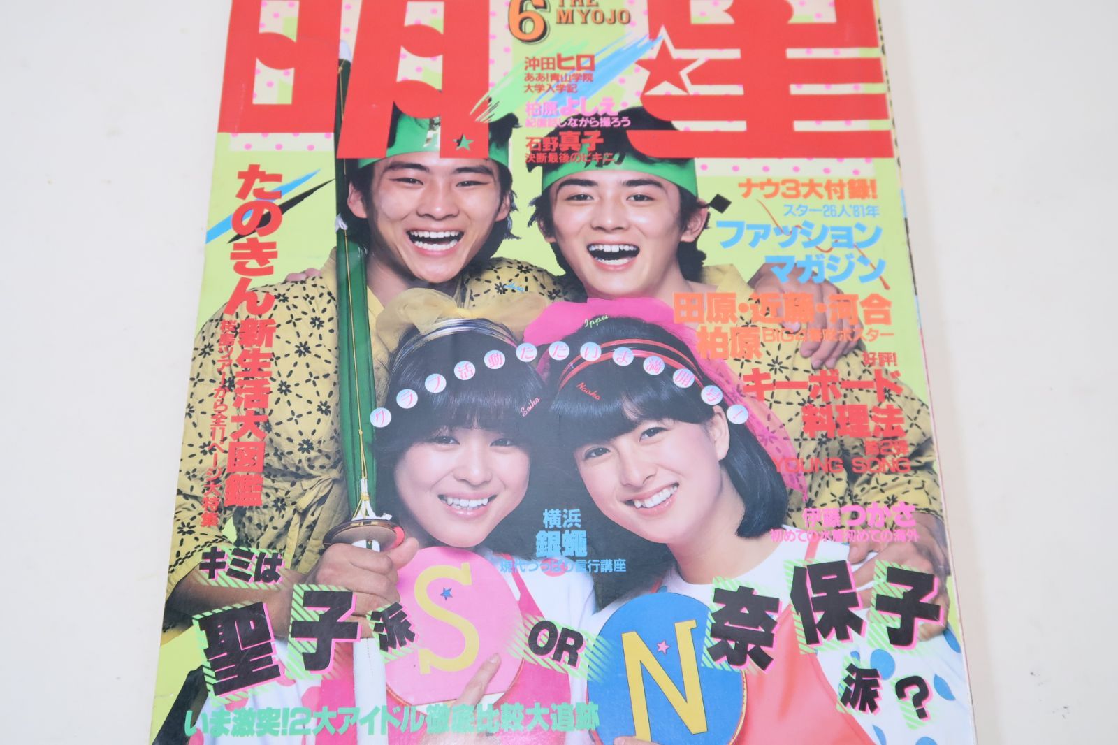 明星・1981年6月号/松田聖子19歳・河合奈保子17歳・伊藤つかさ14歳・柏原よしえ15歳・石野真子20歳・決断最後のビキニ・林紀江16歳・春やすこけいこ  - メルカリ