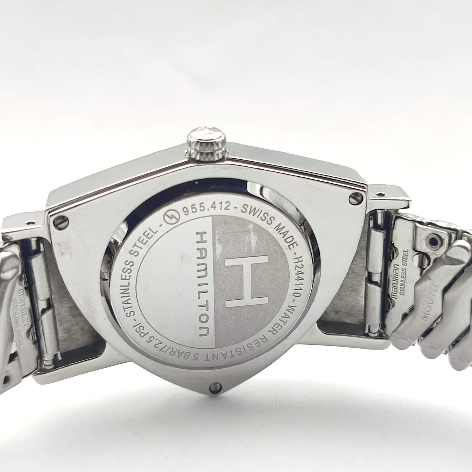 ハミルトン ベンチュラ H244110 HAMILTON ベンチュラ H244110 黒銀革