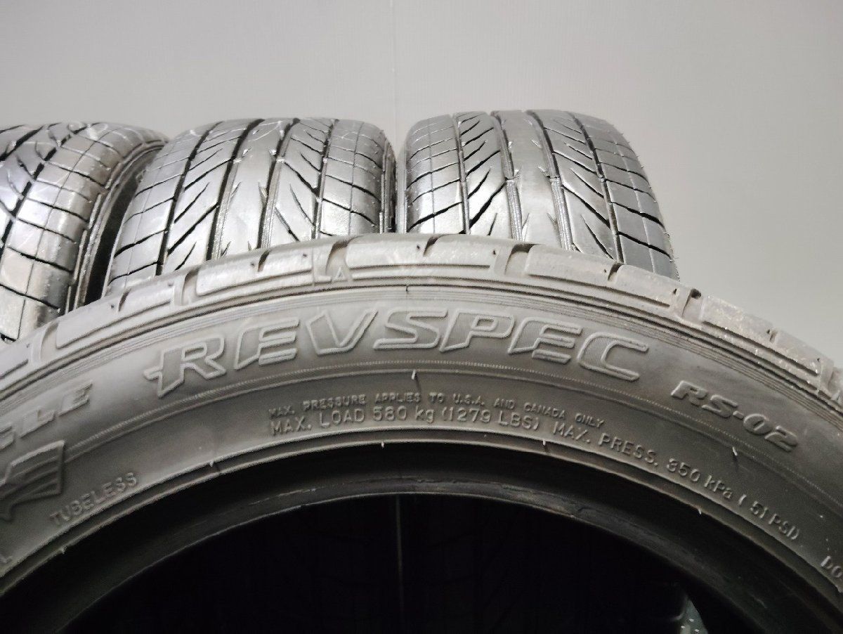 老舗の GOODYEAR REVSPEC RS-02 205 55R16 16インチ 夏タイヤ 4本 21年製 バリ溝 レガシィB4 アイシス リーフ オーリス BRZ プレマシー等 KTL520