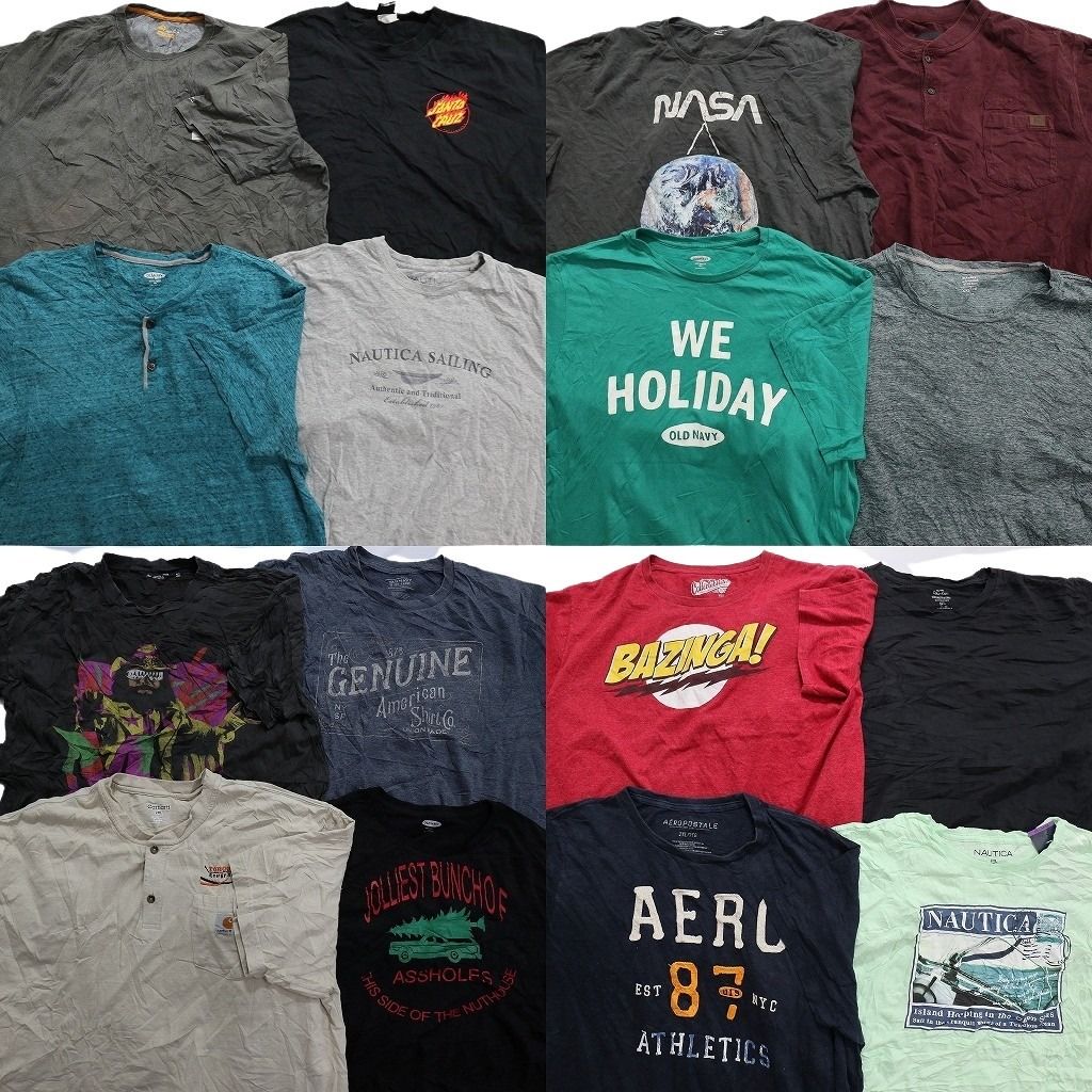 古着卸 ブランドMIX 半袖Tシャツ 16枚セット メンズ 2XL ノーティカ 古着 NA2679