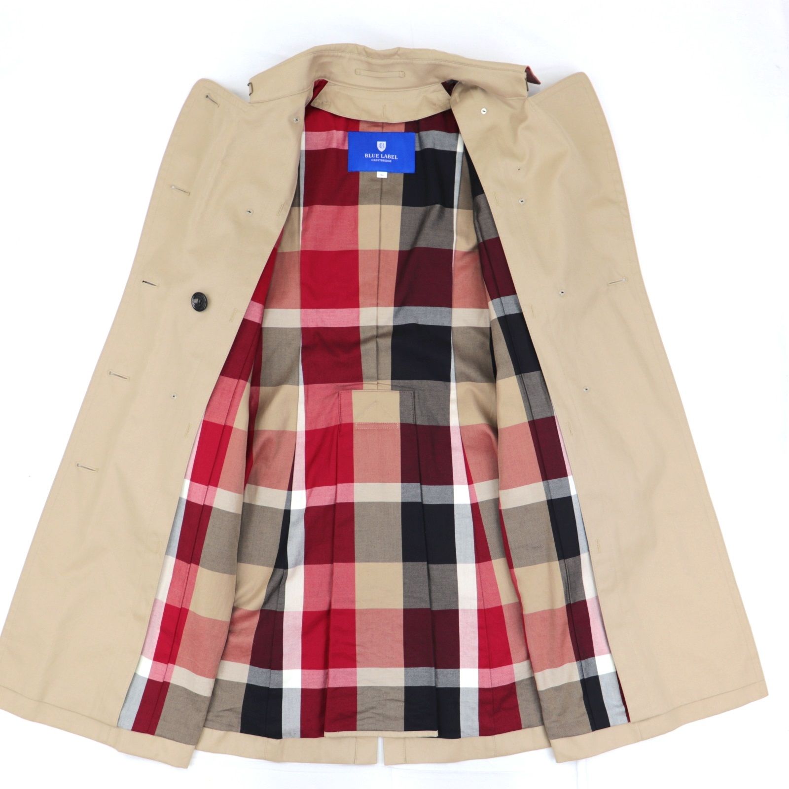 美品 ブルーレーベルクレストブリッジ トレンチコート