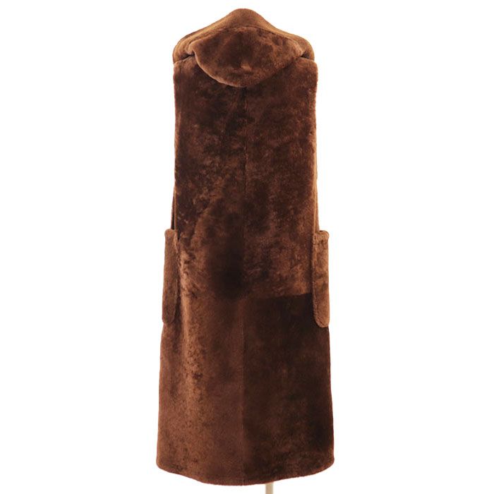 美品】ADORE アドーア ムートン ボア コート ノースリーブ ベスト  