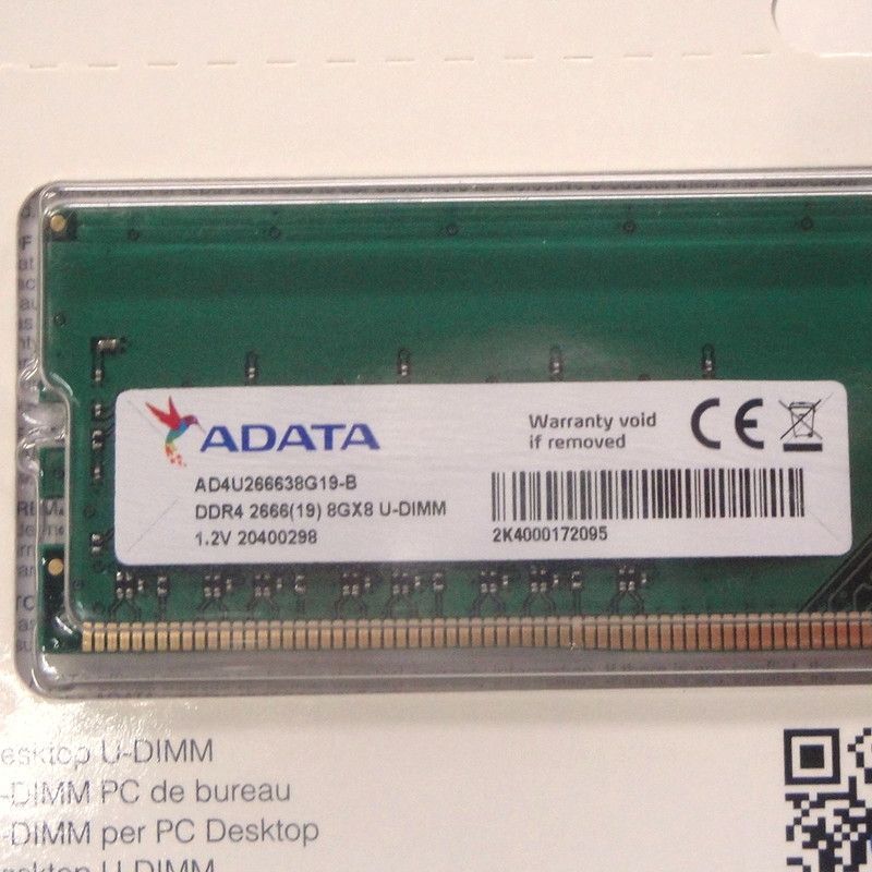 未使用品】ADATA DDR4 2666 PC4-21300 8GB メモリ 2枚組 16GB