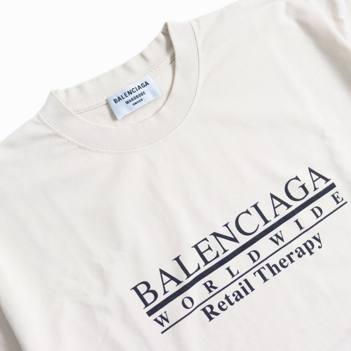 美品○21AW BALENCIAGA バレンシアガ 612965 Retail Therapy ロゴ 