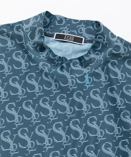 お取り寄せ SY32 by SWEET YEARS シャツ 半袖 モックネック 無地