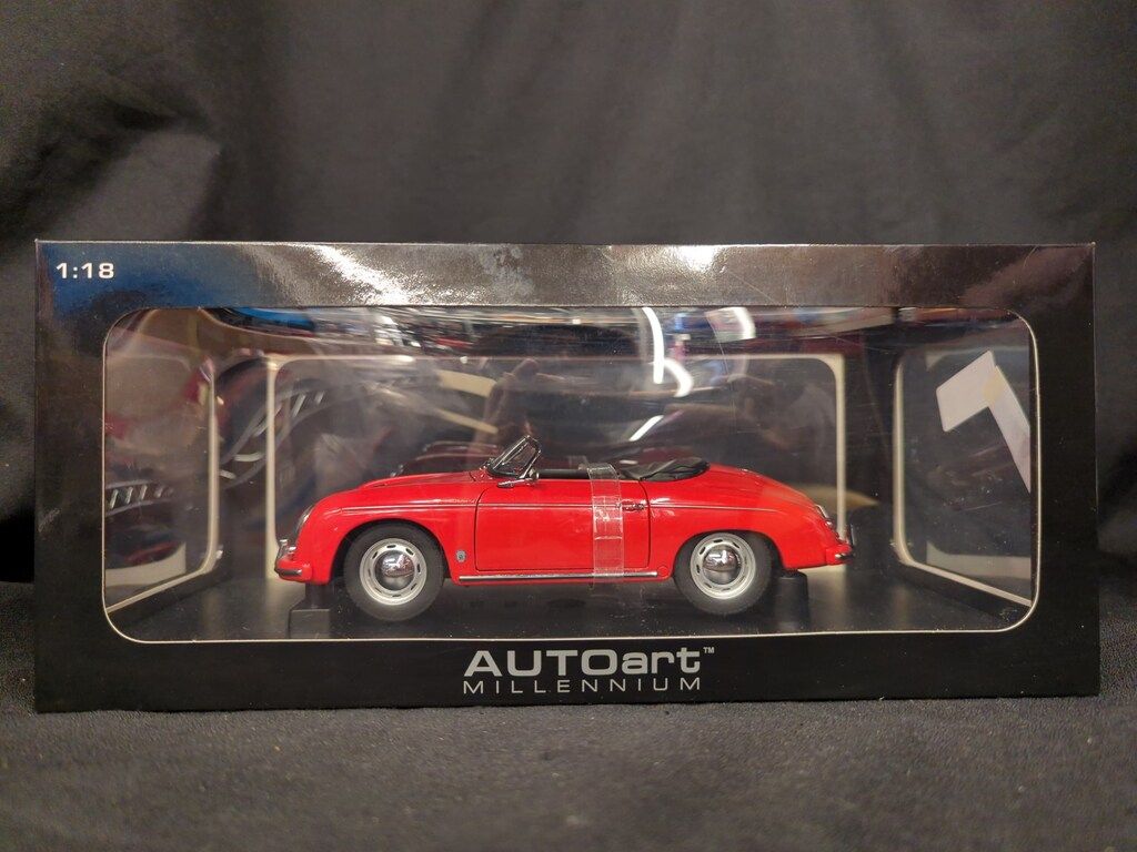 AUTOart 1|18 MILLENNIUM ポルシェ 356A スピードスター 欧州仕様 レッド 77864