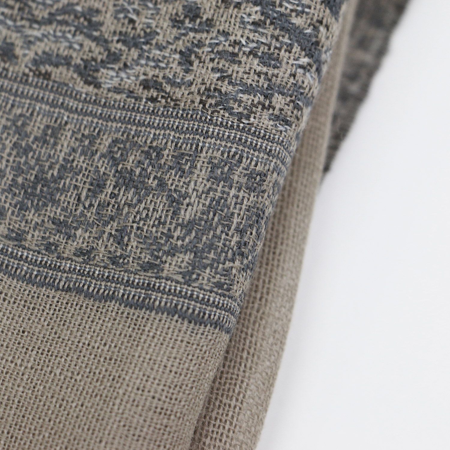 Petrusse/ペトルス　ペイズリーウールストール 美品 Petrusse ペトルス ストール ベージュ グレー ペイズリー柄