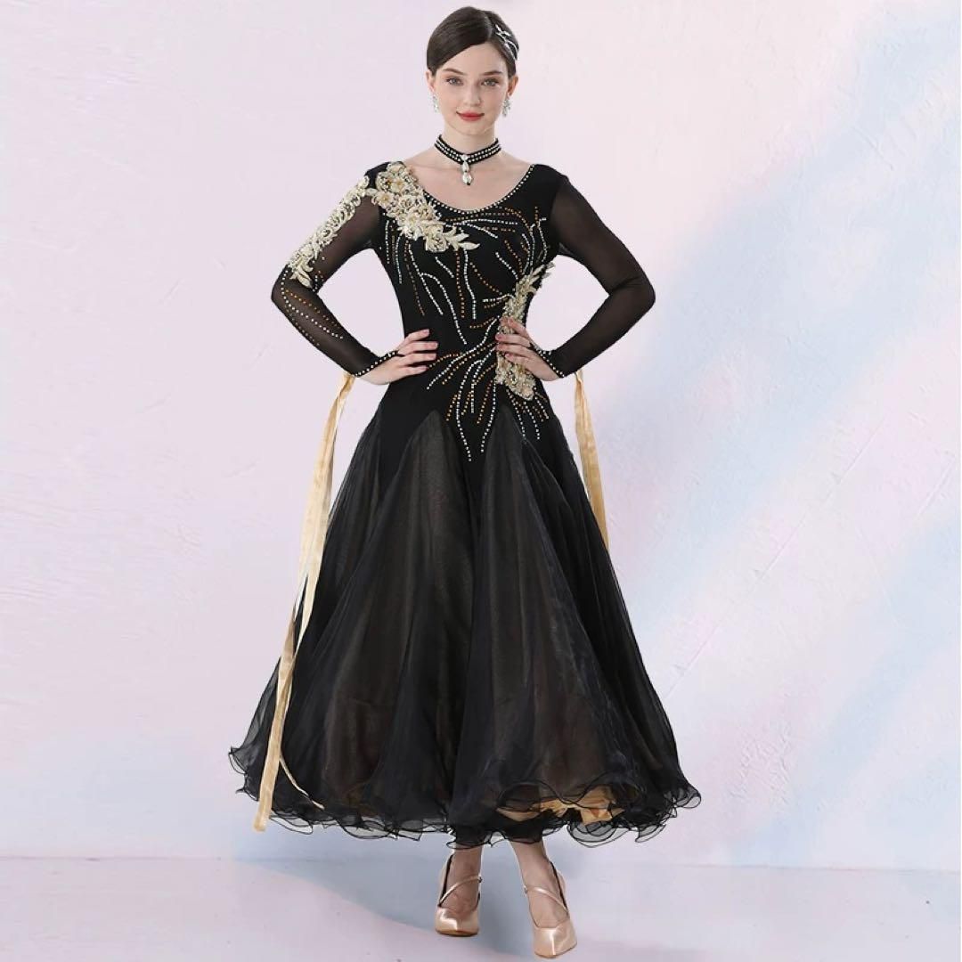 人気スタンダードドレス　発表会・デモに最適　ダンスパーティーもOK 2025年新作 人気スタンダードドレス 発表会・デモに最適 ダンス