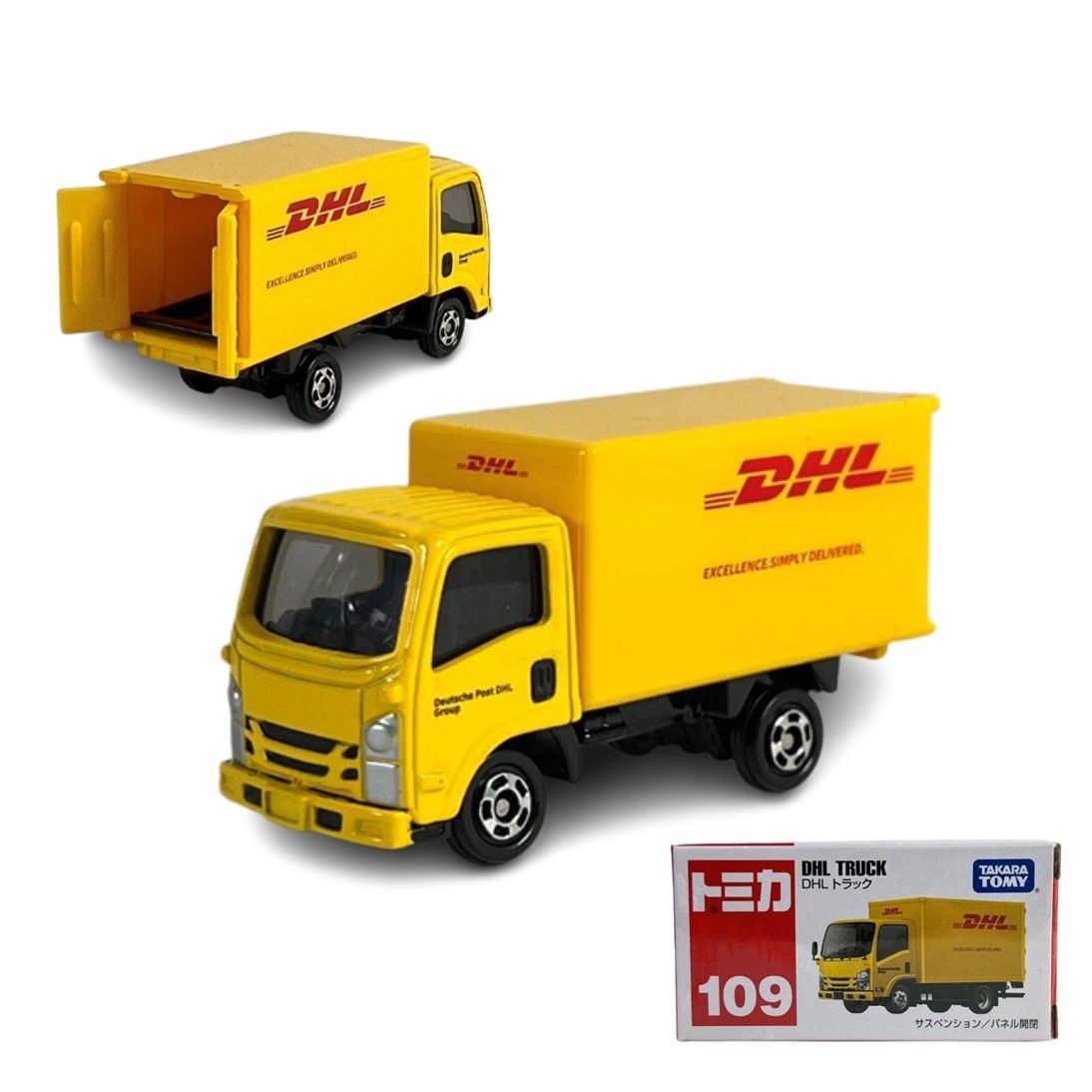 廃盤】タカラトミー トミカ No.109 DHLトラック 箱 トミカシリーズ