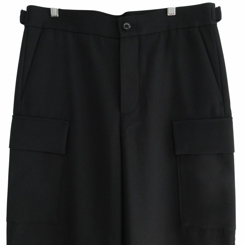 エイトン ATON 美品 23AW 4 BACK SATIN ウール フィールドカーゴパンツ