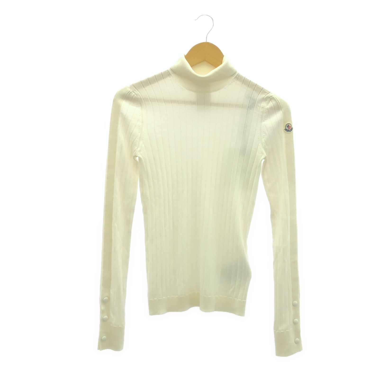 モンクレール MONCLER セーター セーター 9F00004 ホワイト コットン セーター レディース 未使用