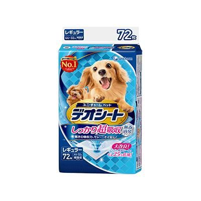 同梱不可 6個セット ユニ チャーム デオシートしっかり超吸収無香消臭タイプレギュラー72枚