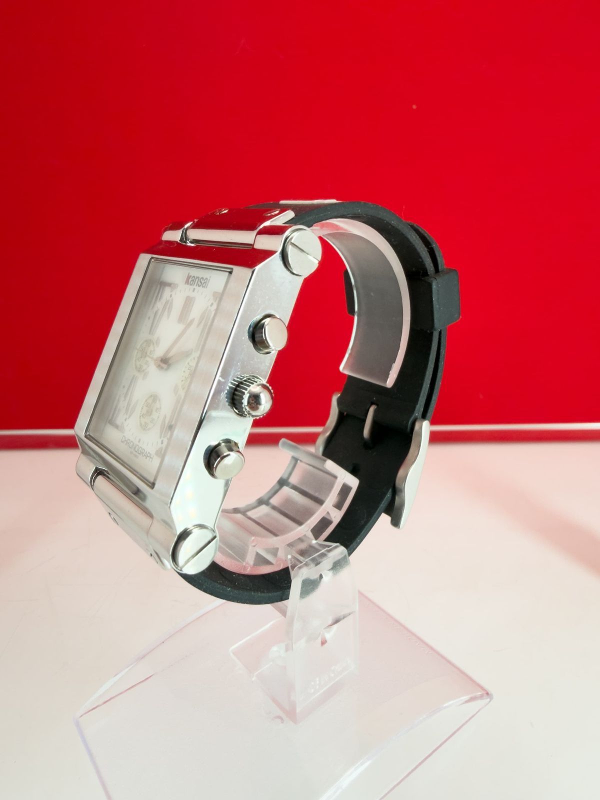 yamamoto商品 山本寛斎 Kansai Yamamoto Chronograph KP-0803 腕時計 稼働品 - メルカリ