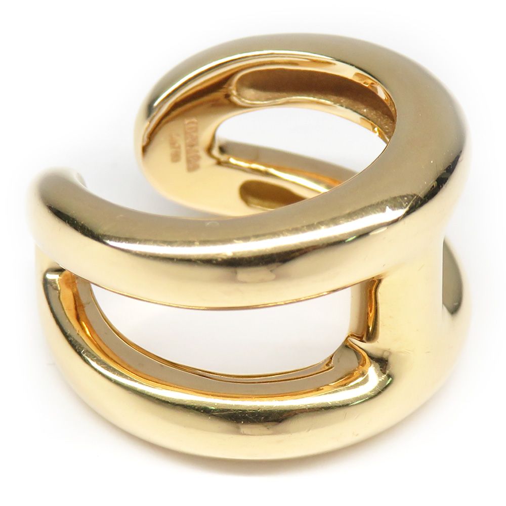 名古屋】エルメス リング オスモズPM #48 約8号 Au750 PG H型 指輪