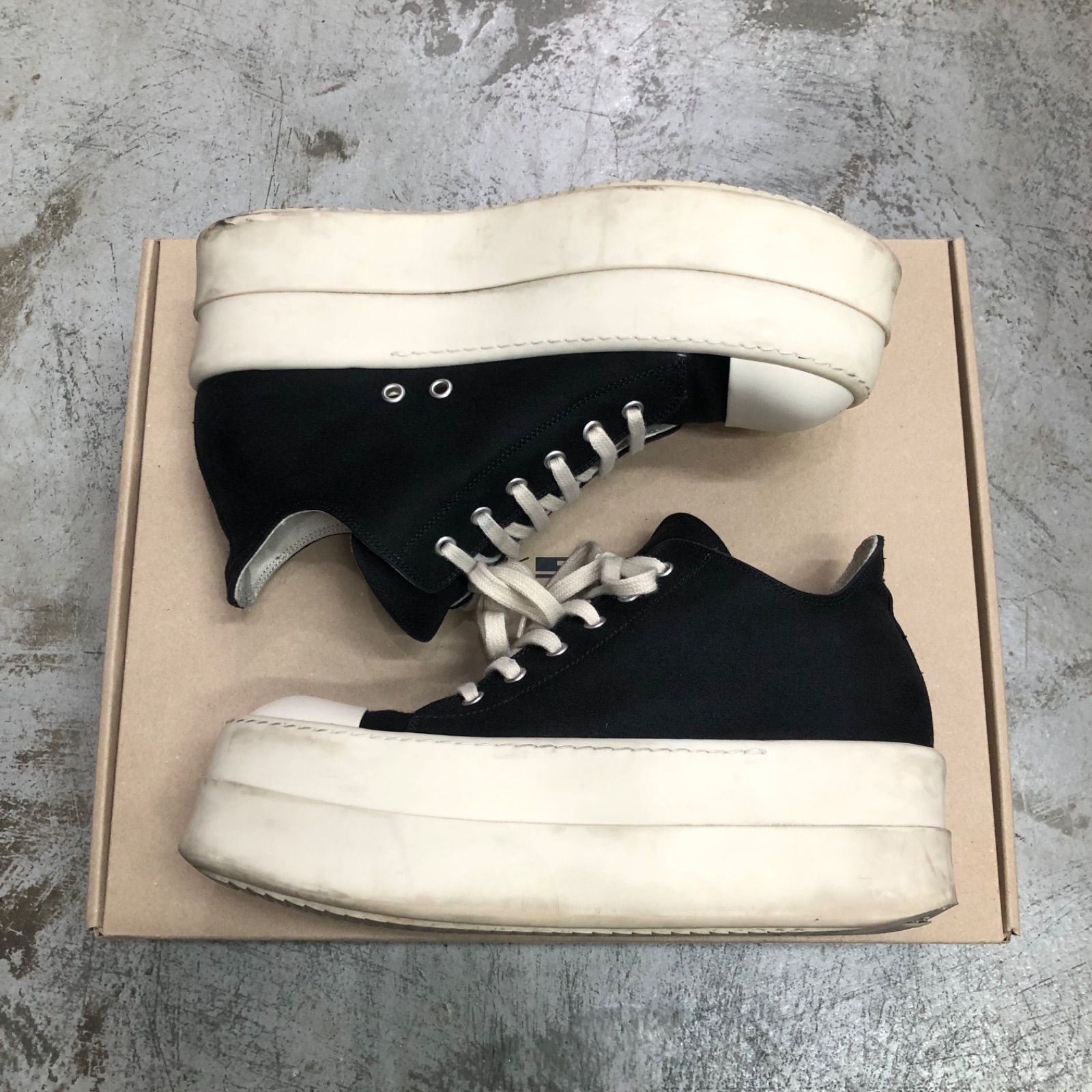 参考上代110000円 Rick Owens DRKSHDW DOUBLE BUMPER LOW SNEAKS