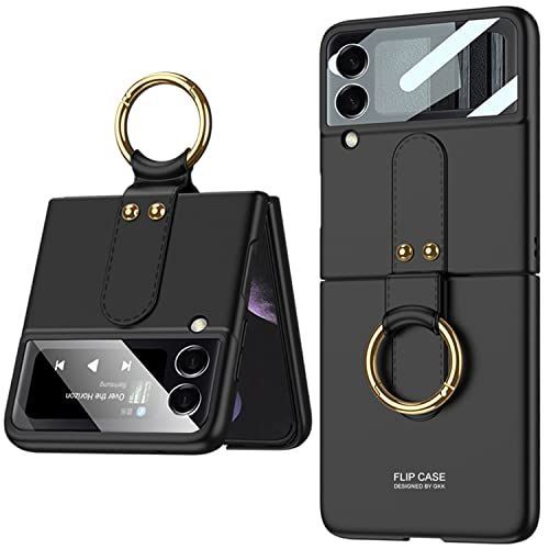 セール Galaxy Z Flip4 ケース リング Sa ・ ブラック 368 | jarwan.com