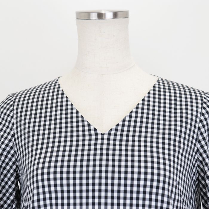 美品】フォクシー ニューヨーク 40086 ギンガムチェック ワンピース  