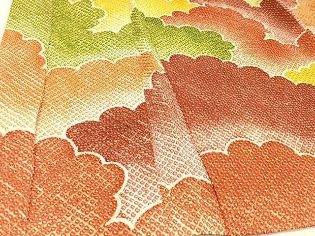 平和屋着物＃羽織 総絞り 雲重ね文 正絹 逸品 未使用 CAAT5942id