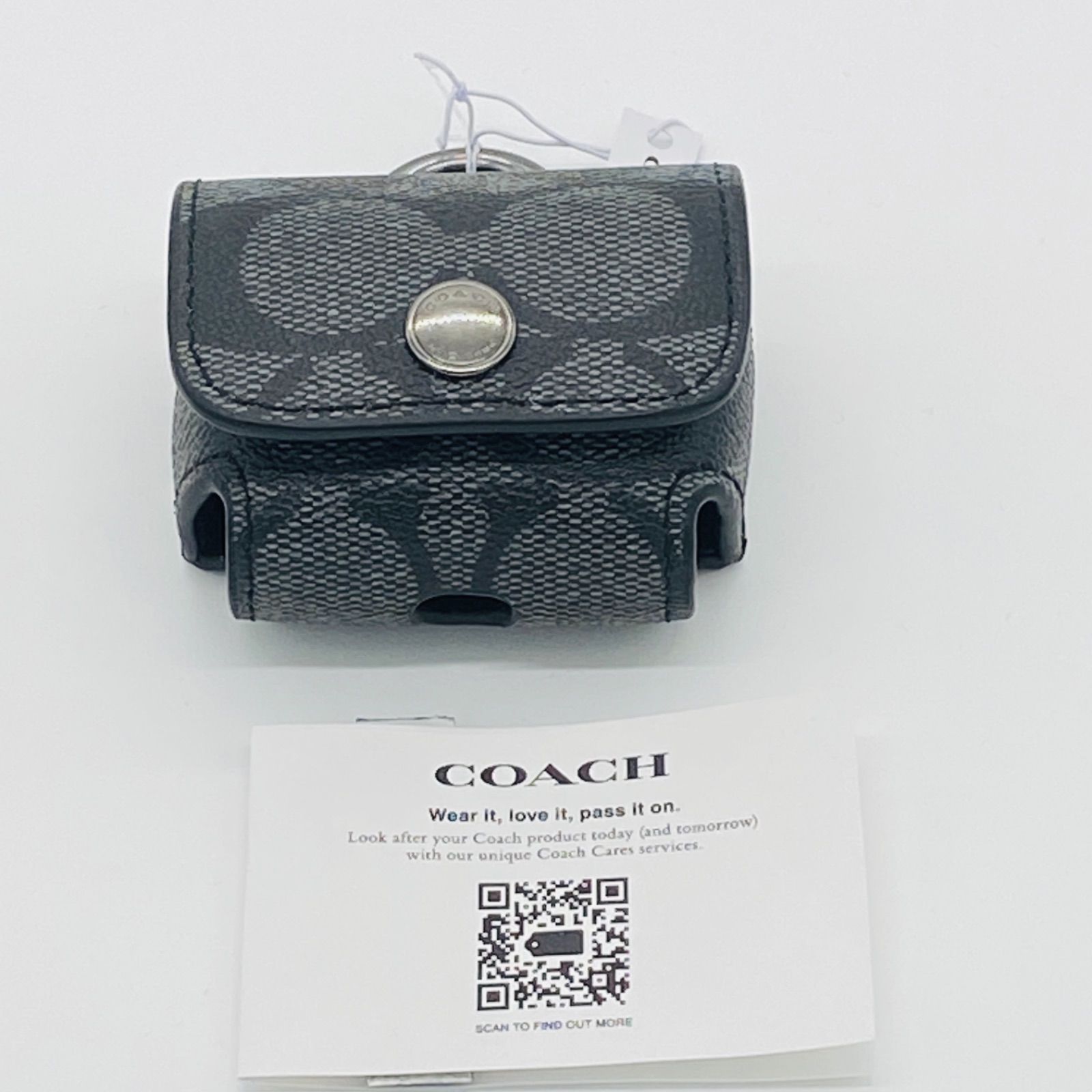 【新品】COACH AirPods Pro ケースシグネチャー　グレー　コーチ