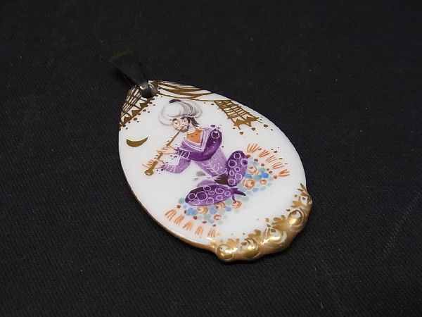 [超希少]　 マイセン　アラビアンナイト　ネックレス　トップペンダント　良好品 □希少□極美品□Meissen マイセン アラビアンナイト ネックレストップ