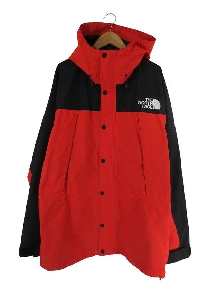 ザノースフェイス THE NORTH FACE マウンテン パーカー 刺繍 ロゴ ジップ サイズM レッド 黒 NP11834 正規 QQQ