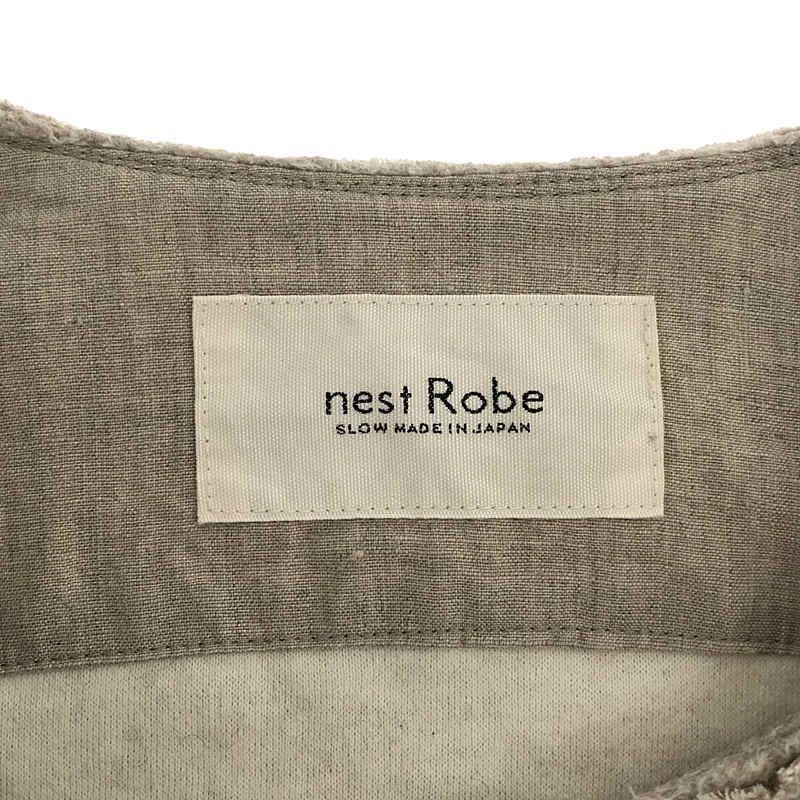 nest robe / ネストローブ | コットンヤクナッピング ノーカラー
